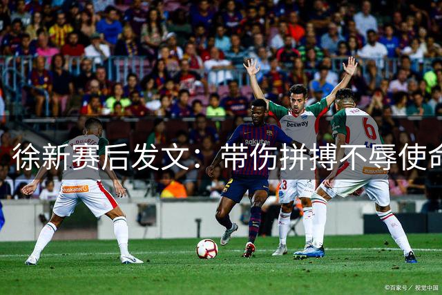 徐新赛后发文：带伤拼搏不辱使命，助力球队晋级四强